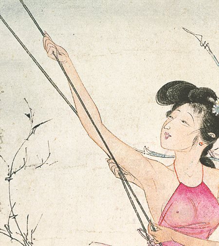 通海县-胡也佛的仕女画和最知名的金瓶梅秘戏图